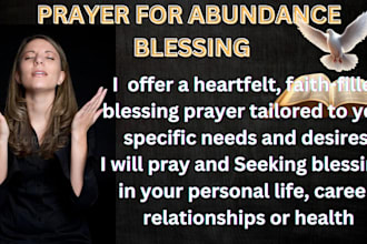 offer a powerful blessing prayer to bring favor and abundance into your life
