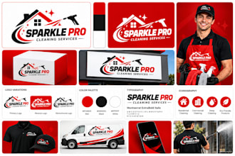 design logo, full stationery and brand style guide identity with copyrights
