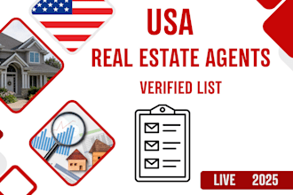 provide you verified USA real estate agents, realtors emails, and contacts