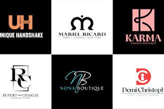 design modern boutique fashion or clothing line logo