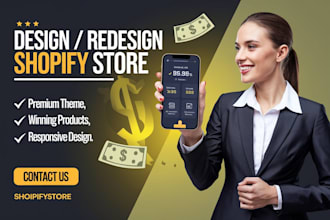 build shopify store design, redesign shopify ecommerce website development