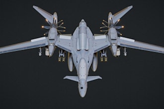 model 3d airplane,render realistic attack jet ,3d airbus,interior design, drone