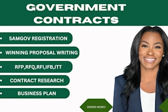 write and design a government capability statement and capability statement