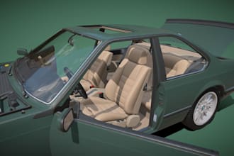 deliver 3d rc rendering interior, truck, tank, boat, car, aircraft, roblox car