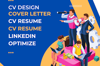write professional cv resume cover letter create linkedin profile optimize build
