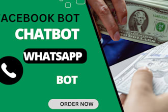 create ai chatbot, whatsapp bot, telegram bot, discord bot, manychat, messenger