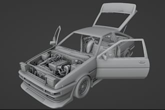 fix 3d car stl, ztl and obj file for printing,zbrush sculpture,ttrpg,toy design