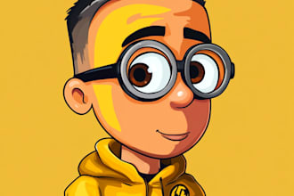 draw you as a famous yellow cartoon character