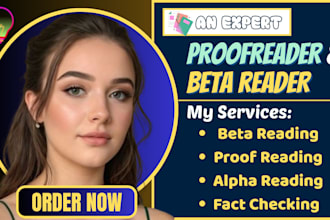 proofread beta read fact check your manuscript report letter ebook