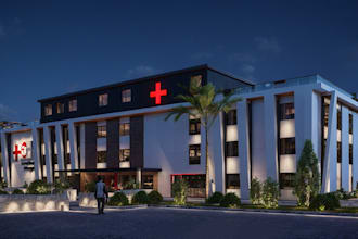 do sketchup 3d modeling and rendering 3d exterior design of commercial building