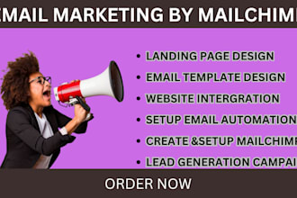 set up or manage mailchimp email marketing campaign