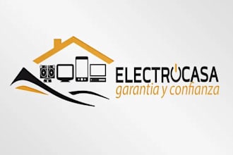 make custom electronics store and home logo design for you
