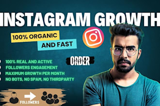 do instagram marketing, manage, growth and promote your page organically