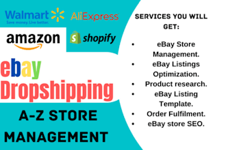 design complete hosting domain amazon ebay beauty web store dropshipping listing