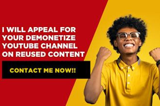 appeal for your demonetize youtube channel on reused content