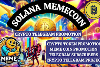 crypto pump token, def, solana meme coin, telegram promotion,meme coin marketing