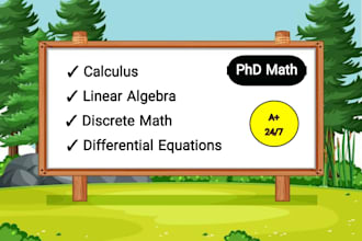 assist in calculus, linear algebra, discrete math and differential equations
