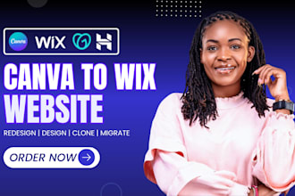 migrate redesign wix to wordpress website wix studio canva to wix framer website