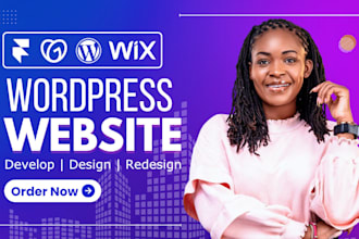 design redesign fix wordpress website wix studio godaddy framer landing page