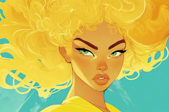 draw you as a famous yellow cartoon character