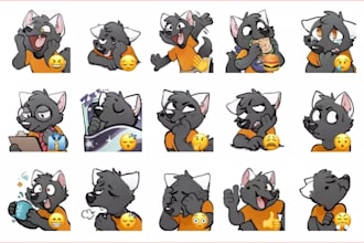 draw telegram stickers furry telegram stickers character sticker crypto sticker