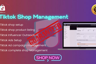 setup tiktok shop and manage tiktok shop ads and marketing