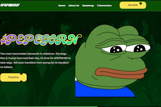 build and deploy meme coin solana website , meme coin landing page