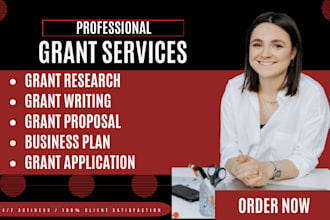 research grant, write winning grant proposals and application and business plan