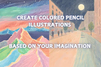 create unique colored pencil illustrations with ai