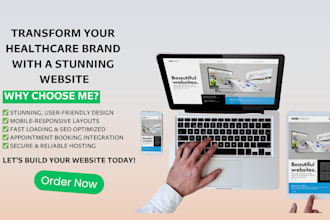 create healthcare, medical, dental and hospital website