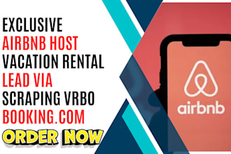 generate exclusive airbnb host leads vacation leads airbnb scraping vrbo booking