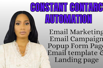 setup constant contract automation, klaviyo workflow, made com, email campaign