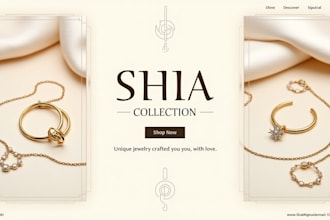 design luxury website banners for shopify, ebay, amazon, etsy, instagram