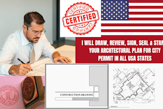 be structural engineer, do architectural drawing architectural stamp city permit