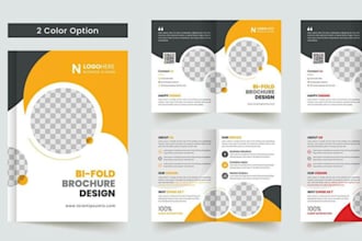 build a flyer, trifold bifold brochure, leaflet, postcard design for you