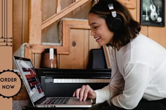 sing love song, birthday song, romantic song, valentine song as a music producer