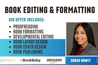 do book editing and formatting for your fiction novel self help ebook amazon kdp