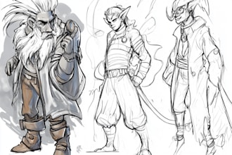 sketch your character concept or anything