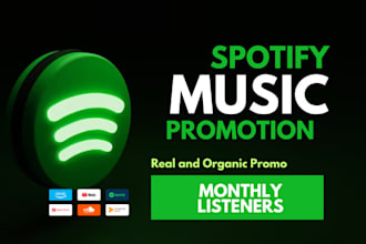 do organic music promotion  spotify, apple hip hop music to 900k UK USA audience