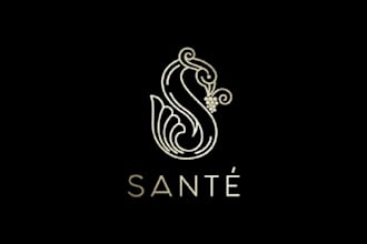 make particular wine shop and bar logo
