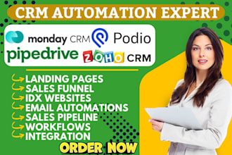 pipedrive workflow bitrix24 close crm liondesk podio zoho monday crm automation