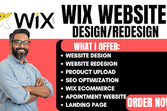 do wix design or redesign a business wix online store