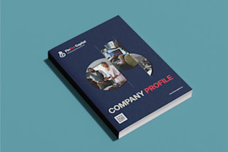 design a professional and clean company profile,