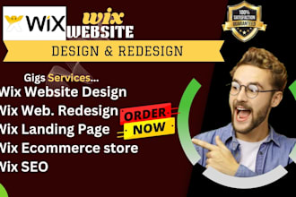 design, redesign and develop professional wix website