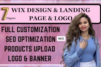 set up wix website redesign wix website landing page  logo design wix studio SEO