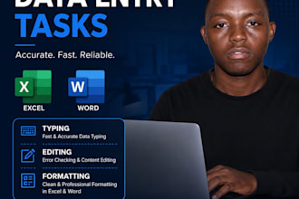 perform data entry tasks with proficient