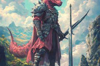 make amazing d and d character for you