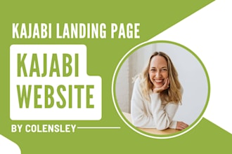 do kajabi website design, kajabi landing page or online course stan store design