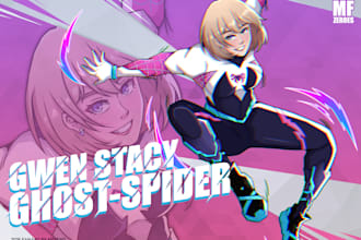 draw your character in marvel rivals superhero style