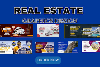 residential real estate flyer design banner  commercial real estate flyer design